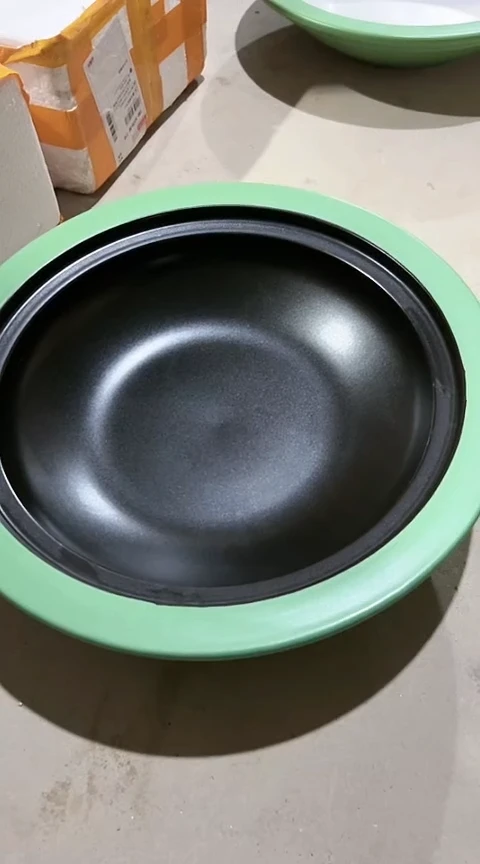 瑕疵绿色煎盘。。。
