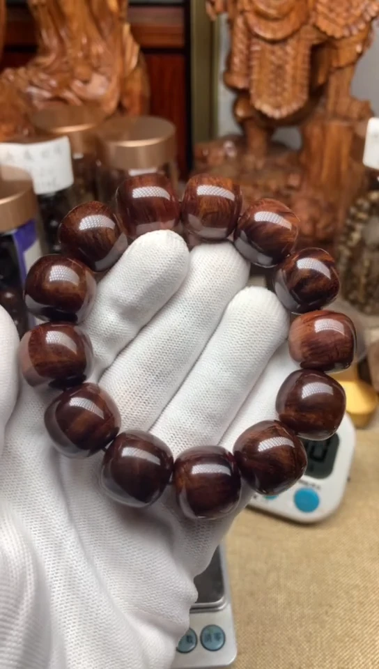 黄花梨/降香黄檀手串/手链慢*海黄手串