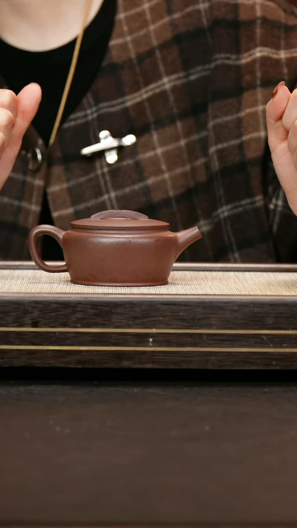 茶壶紫砂原矿紫泥 汉瓦壶