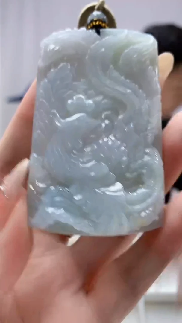 定制翡翠未镶嵌4917DD-毛货挂件93