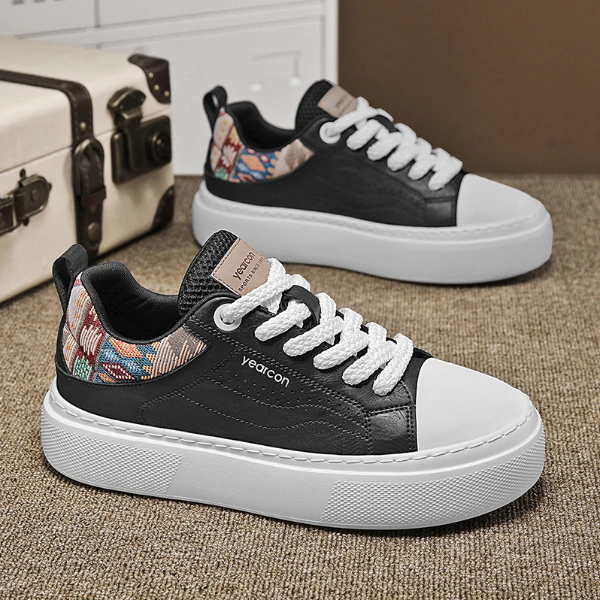 YEARCON/意尔康男鞋夏季薄款透气运动休闲板鞋软底百搭E51504854