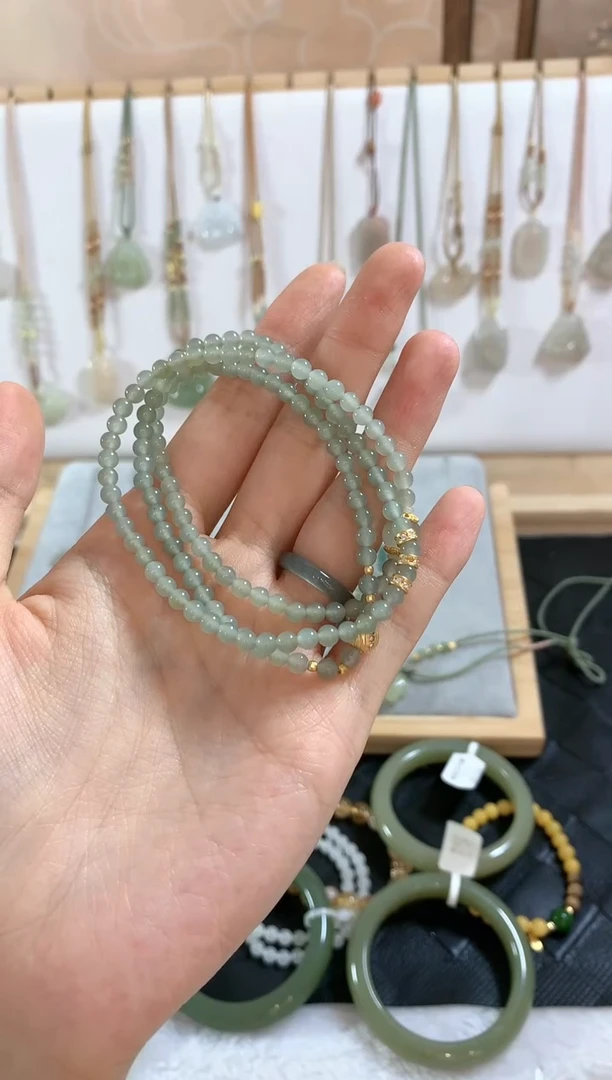 手链未镶嵌和田玉大*K手串4