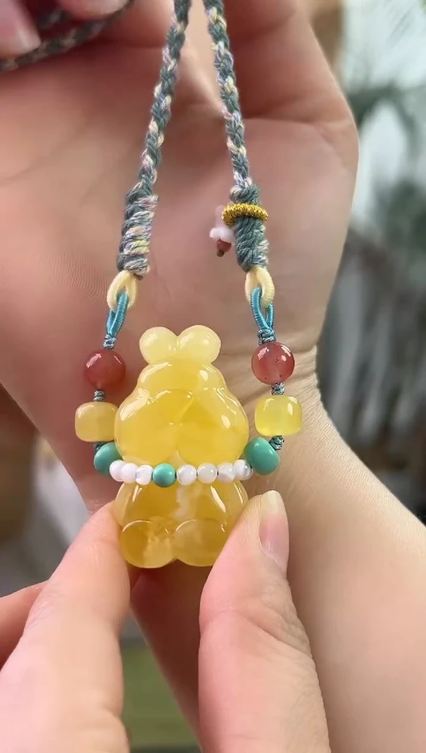 裸石琥珀未镶嵌琥珀蜜蜡吊坠