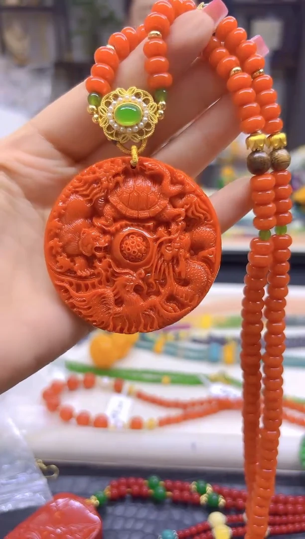 毛衣链未镶嵌南红玛瑙DIY款M783