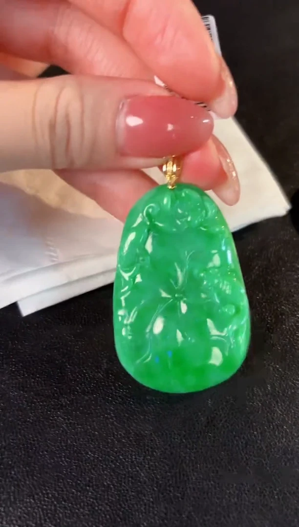 【闪购商品】翡翠颈饰18K金镶嵌缅料A货/多样性发货/一件