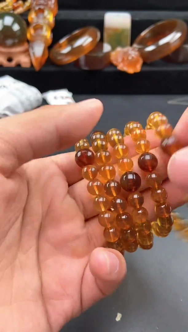 【闪购商品】琥珀手链未镶嵌鸿运当头手串