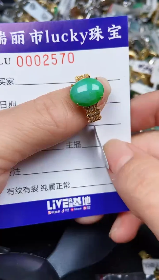 翡翠银S925镶嵌颈饰2570