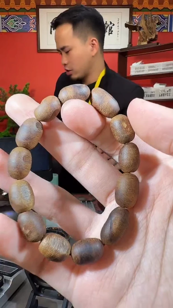 沉香手串54号白棋留疤13克多样性发一