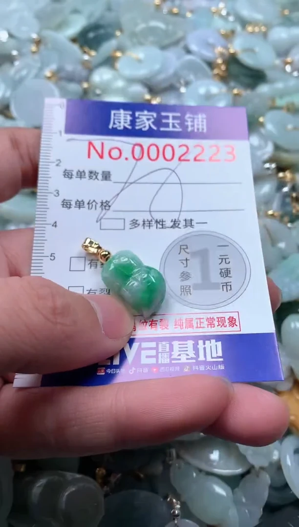【闪购商品】翡翠吊坠(不含链)未镶嵌2223