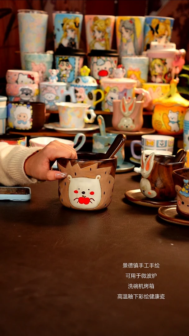 景德镇手工手绘杯杯