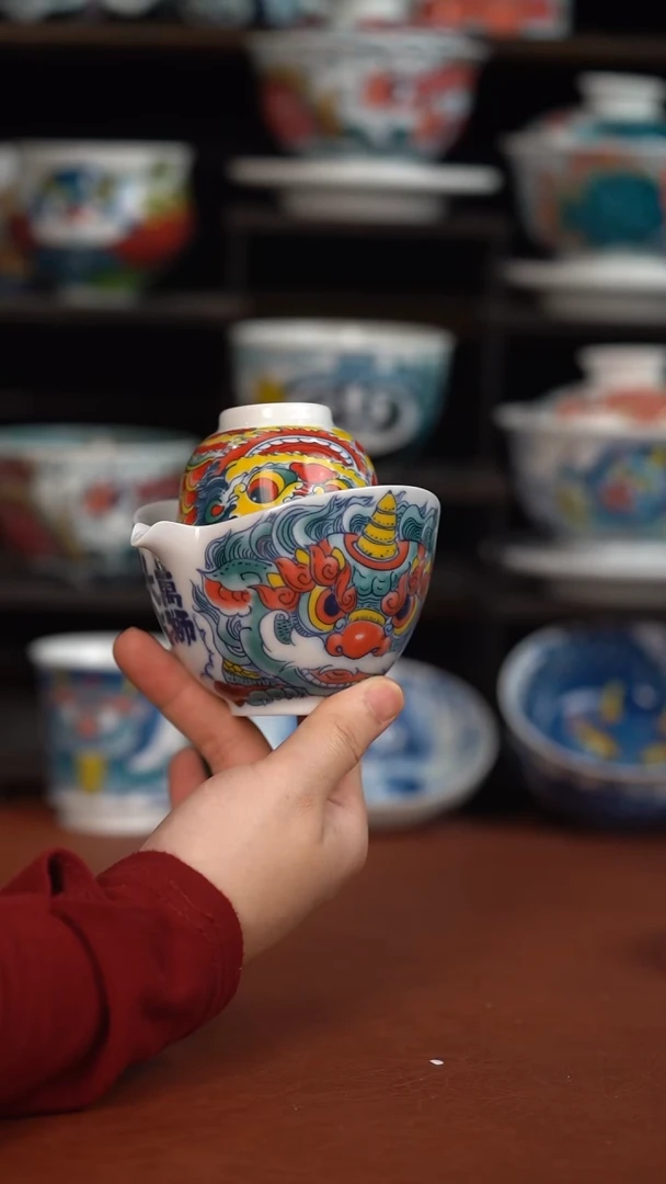 昨明醒狮手抓壶+压手杯（宠粉福利）