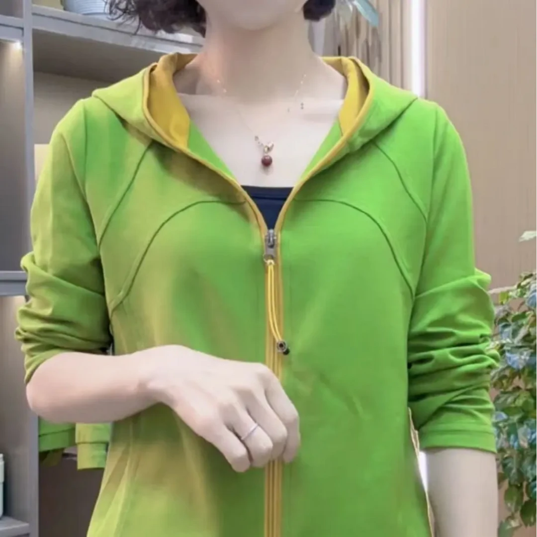 2025春装时尚百搭长袖假两件气质遮肚显瘦宽松修身春游出行衣服