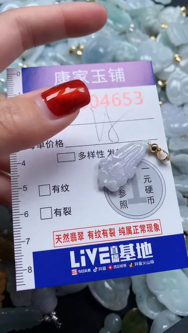 翡翠未镶嵌吊坠(不含链)4653