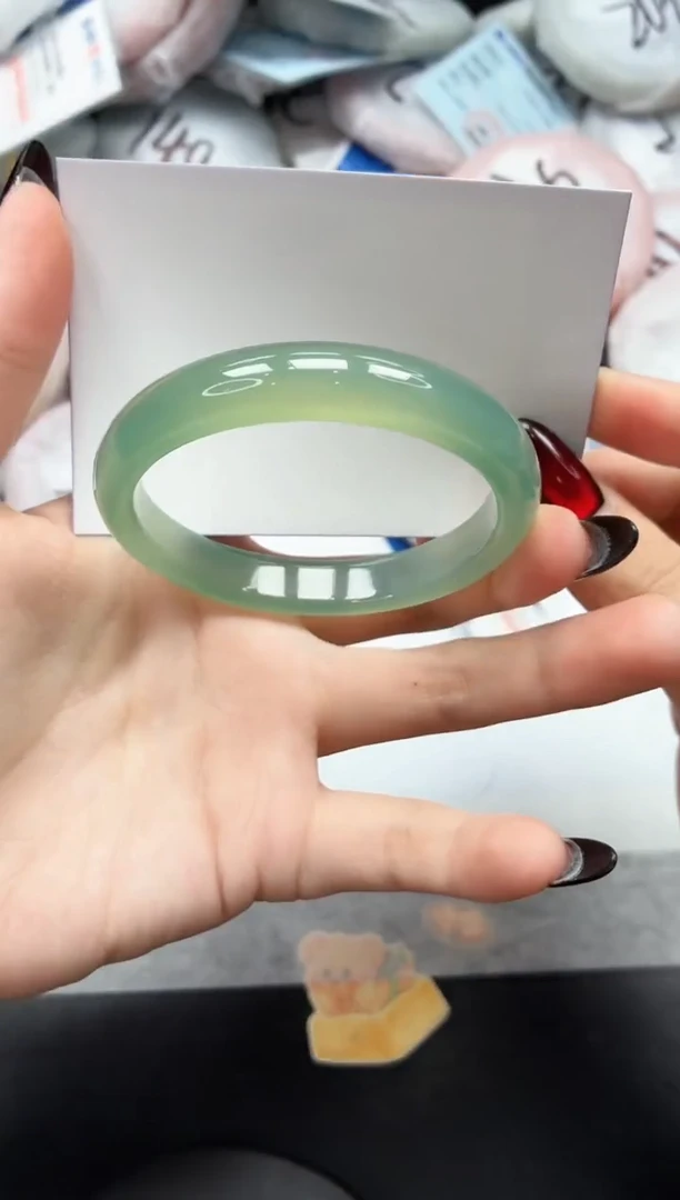 未镶嵌手镯石英质玉22/绿晴55.7