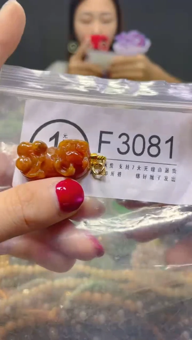 颈饰未镶嵌翡翠/F/翡翠A货，一件也是批发价