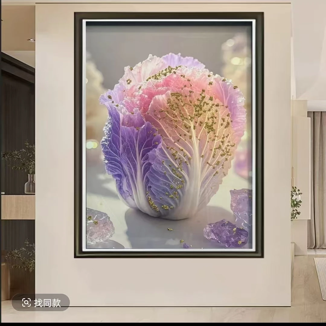 A80金玉百财金简约轻奢风格财运亨通餐厅卧室过道走廊挂画