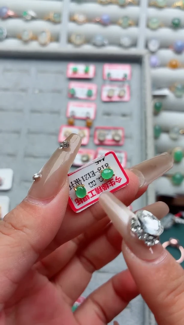 银S925镶嵌戒指翡翠.