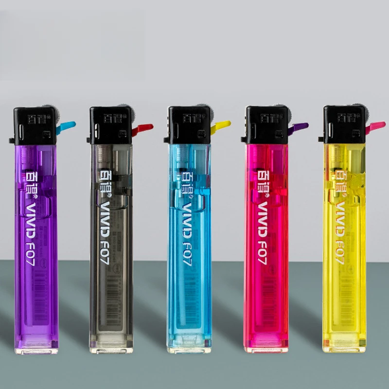 简约风一次性细长小巧便携火石滑轮创意个性高端定制印字打火机