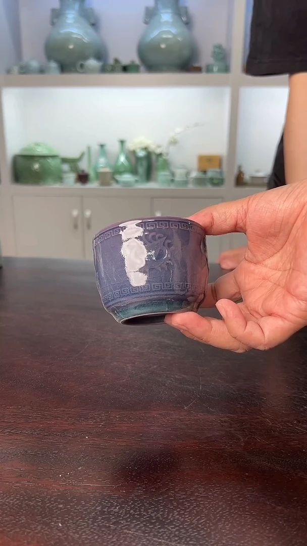 龙泉云间青瓷小米茶器