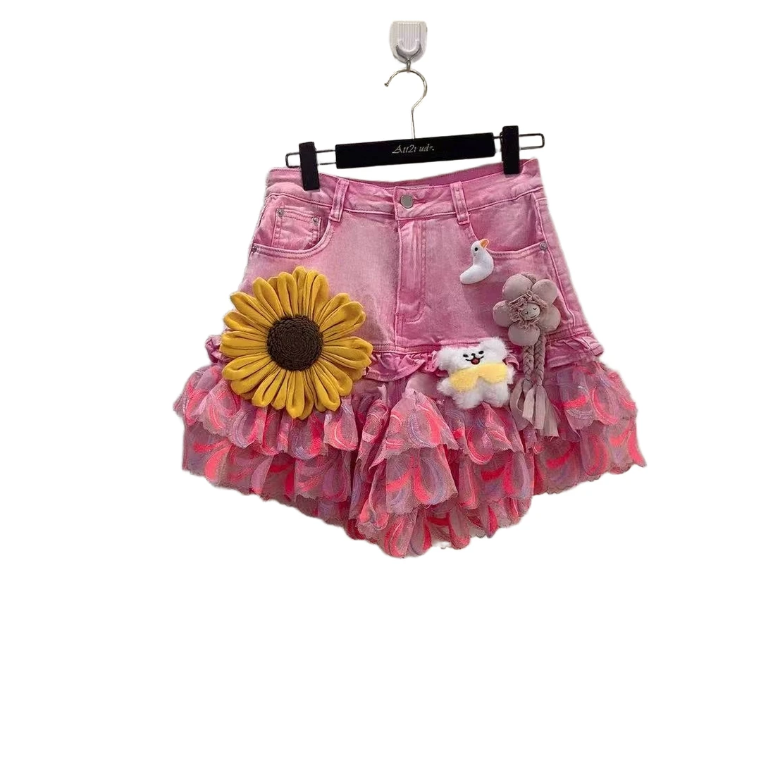 ATT潮牌女装2025夏原创设计师品牌个性时尚休闲百搭重工短裤