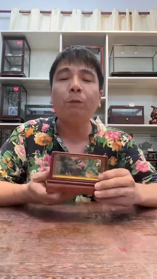 红酸枝木类玻璃罩952