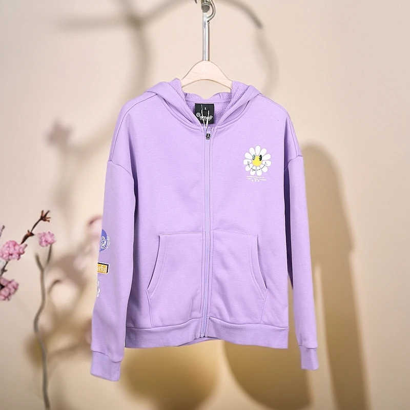 B8-221笑脸儿童秋冬加绒针织外套(HD323)