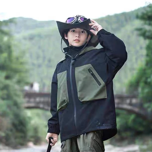 5230高端专享老林家秋冬季三合一冲锋衣黑色