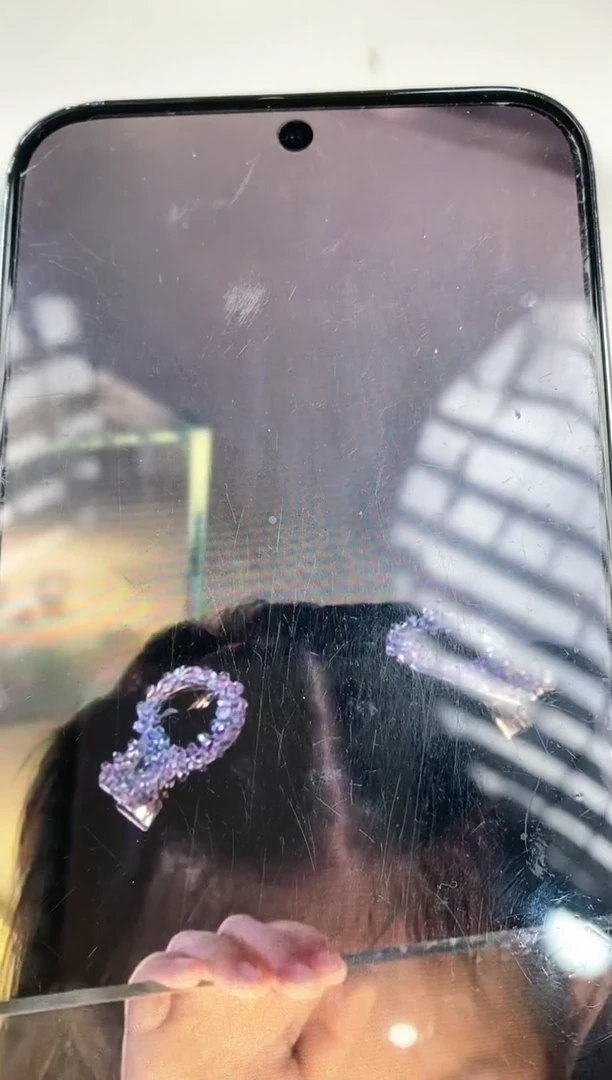 玻璃卡4华子圆形发夹富婆紫买一送一