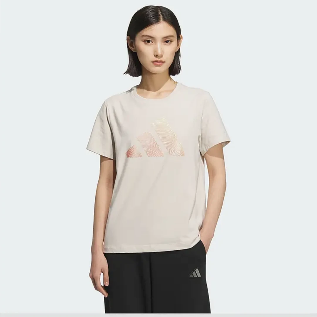 adidas女子运动短袖T恤时尚修身百搭透气舒适JL6285