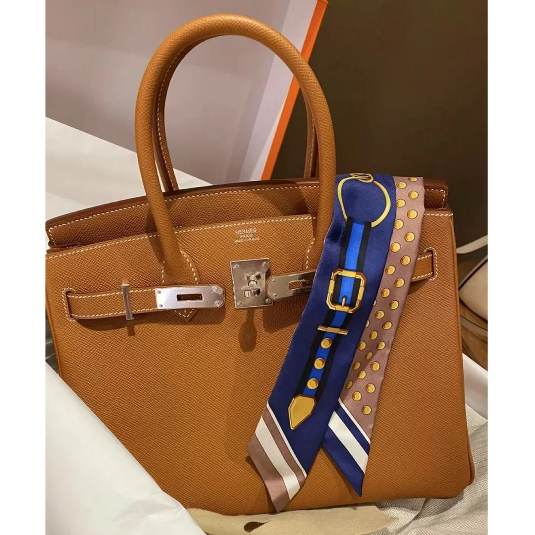 95新 Hermes/爱马仕 birkin30 金棕银扣 E皮 A刻/拆单中