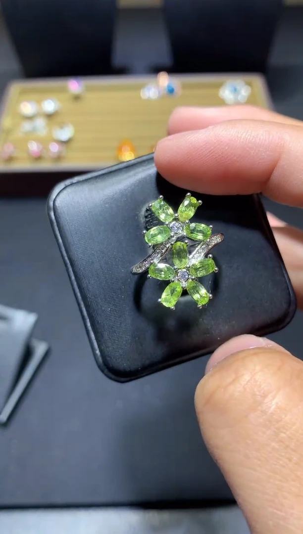 未镶嵌戒指橄榄石E81【多样性发其一】