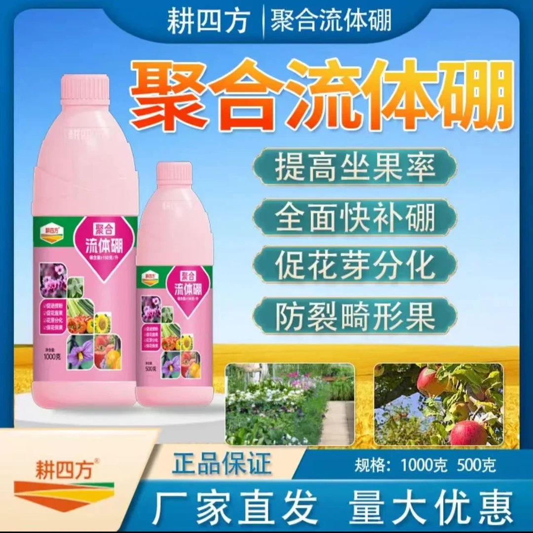 聚合流体硼微量元素促花保果果树蔬菜园艺通用硼肥叶面肥