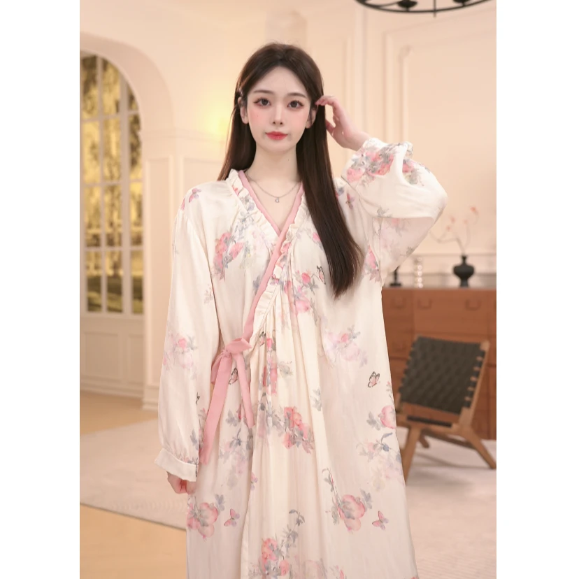 DM【蝶影睡裙】高定设计款时尚家居服睡裙