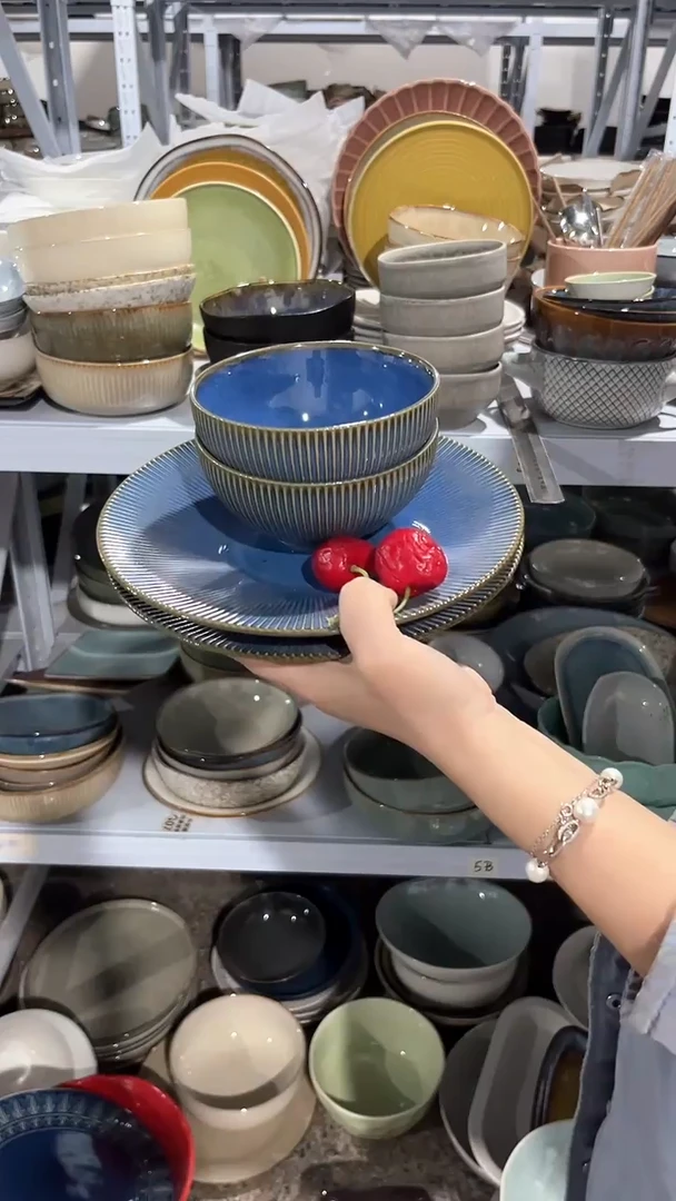 【闪购商品】瓷片外贸尾货瑕疵满20包邮X4 蓝色四件套