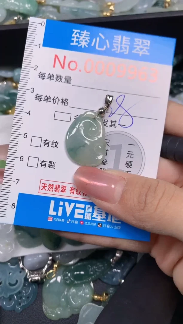 【闪购商品】翡翠颈饰未镶嵌含绳0009963