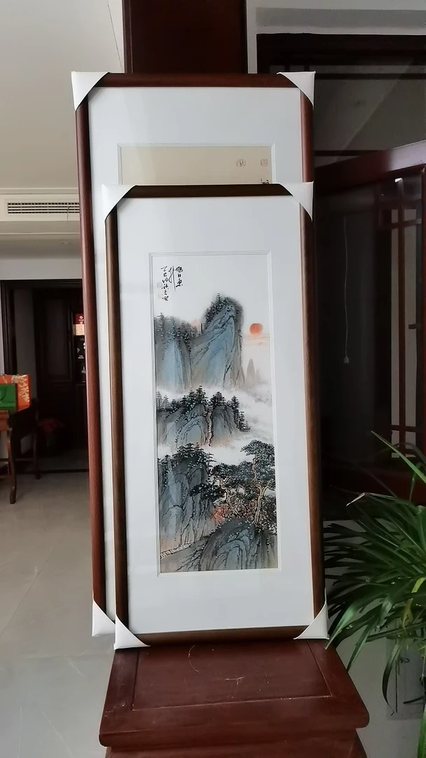 旭日东升97*45cm带框