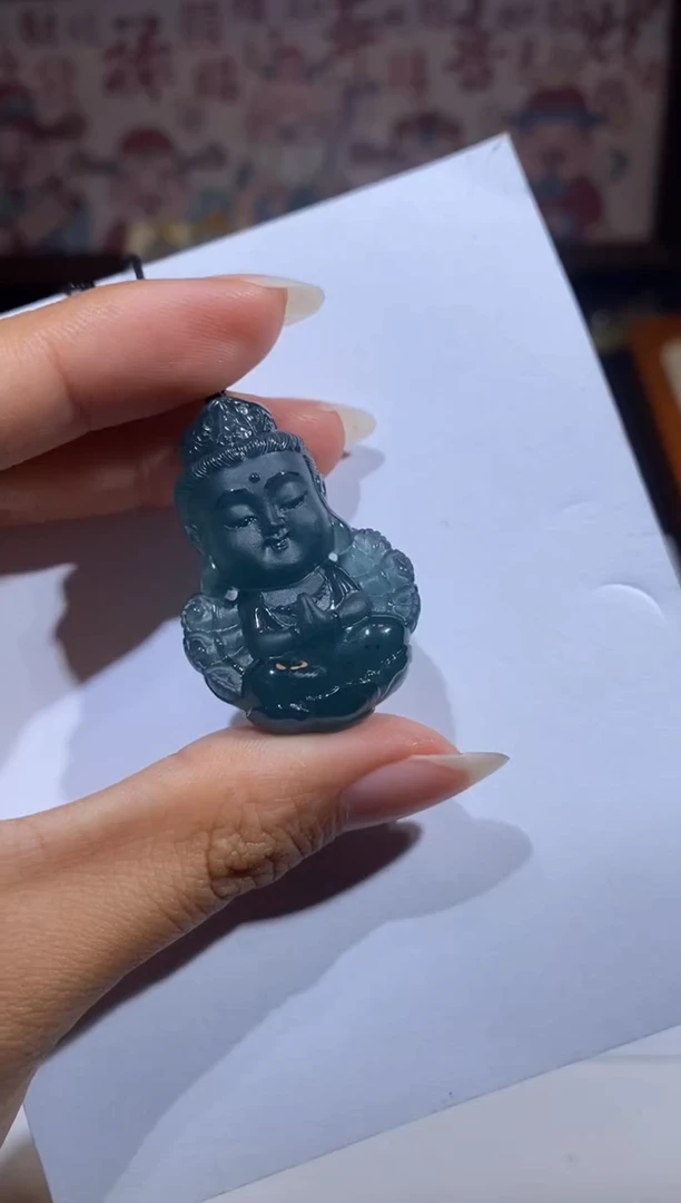 【闪购商品】翡翠颈饰未镶嵌千手宝宝佛