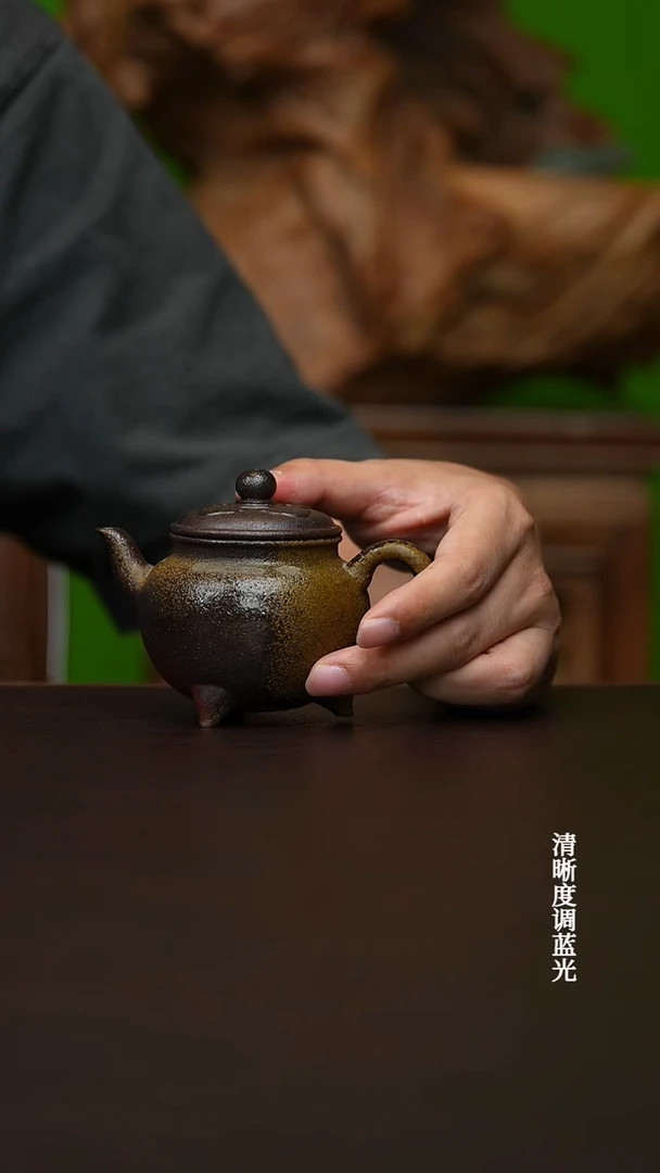 茶壶紫砂宜兴原矿  柴烧 大斌
