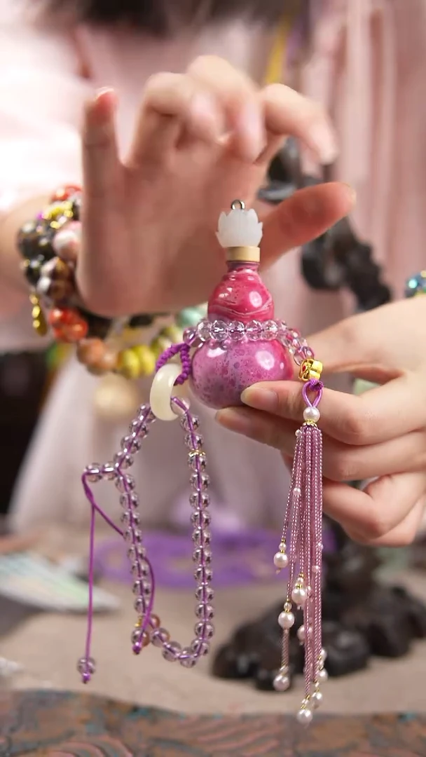 手持玖澄文创漆艺葫芦国风配饰葫芦系列