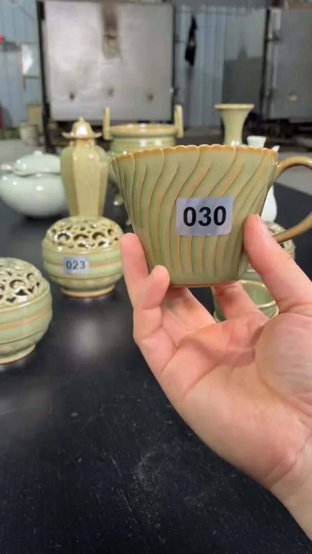 耀州窑仰山咖啡杯微瑕030