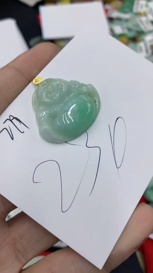 【闪购商品】翡翠颈饰18K金镶嵌号链接1111111