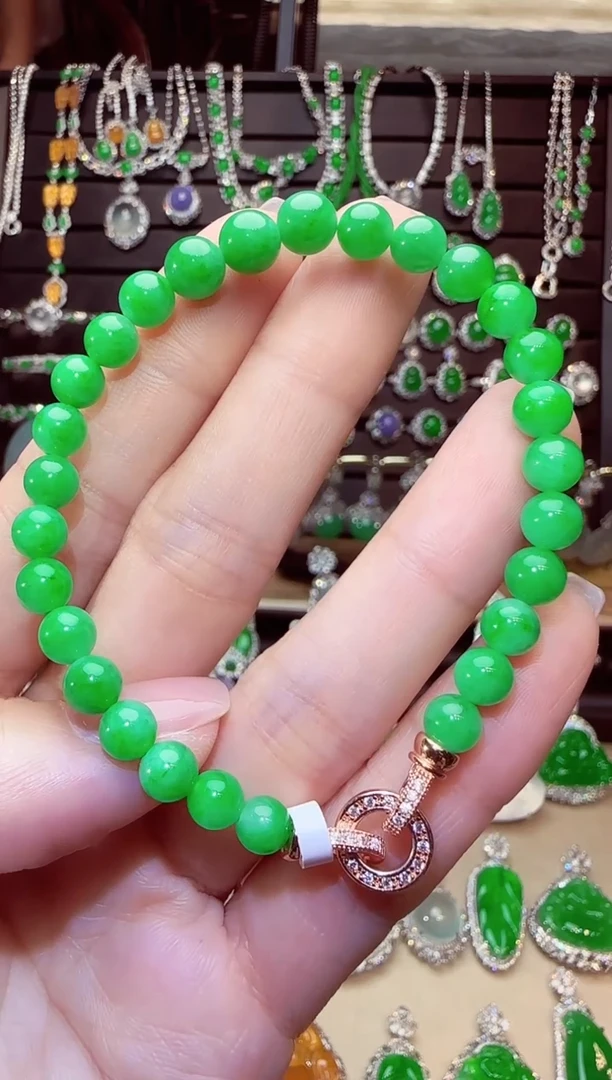 未镶嵌手链翡翠珠