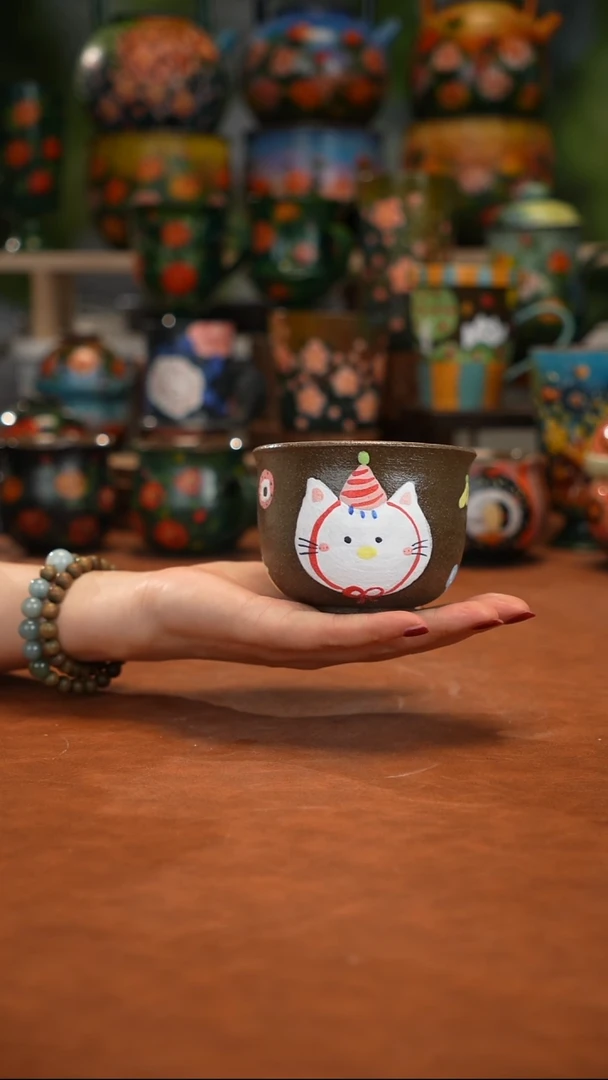 陶瓷油画手绘釉下彩