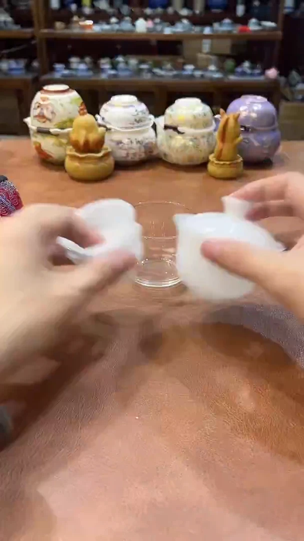 真的很便宜会开片的旅行茶具