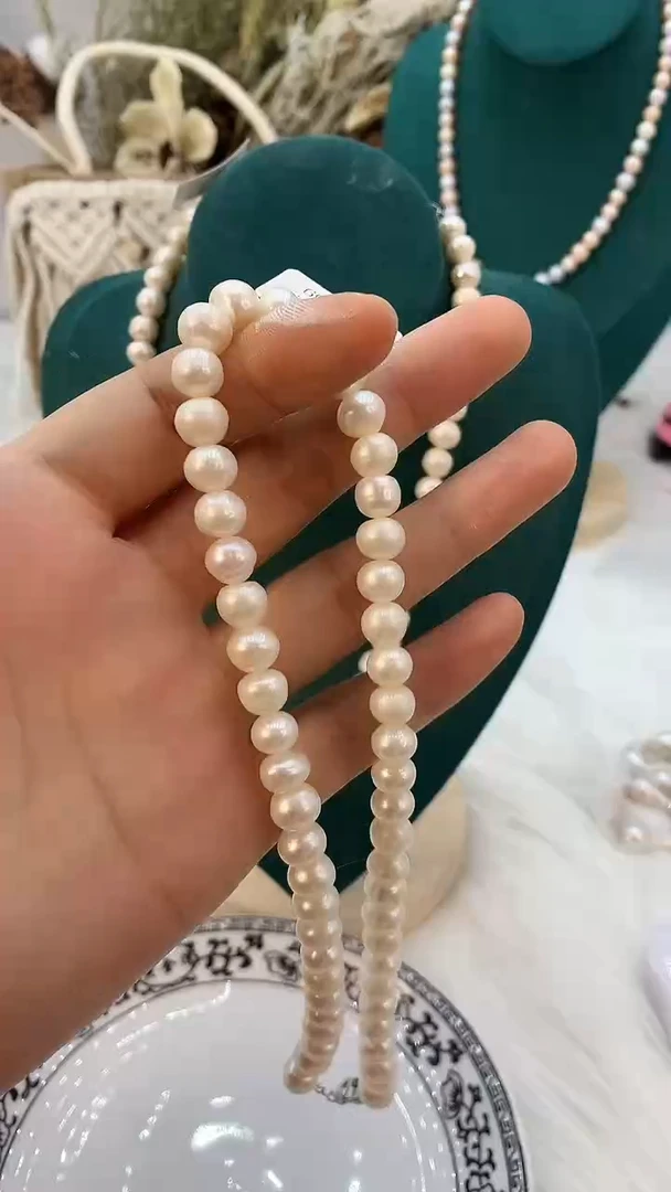 【闪购商品】淡水珍珠项链合金2