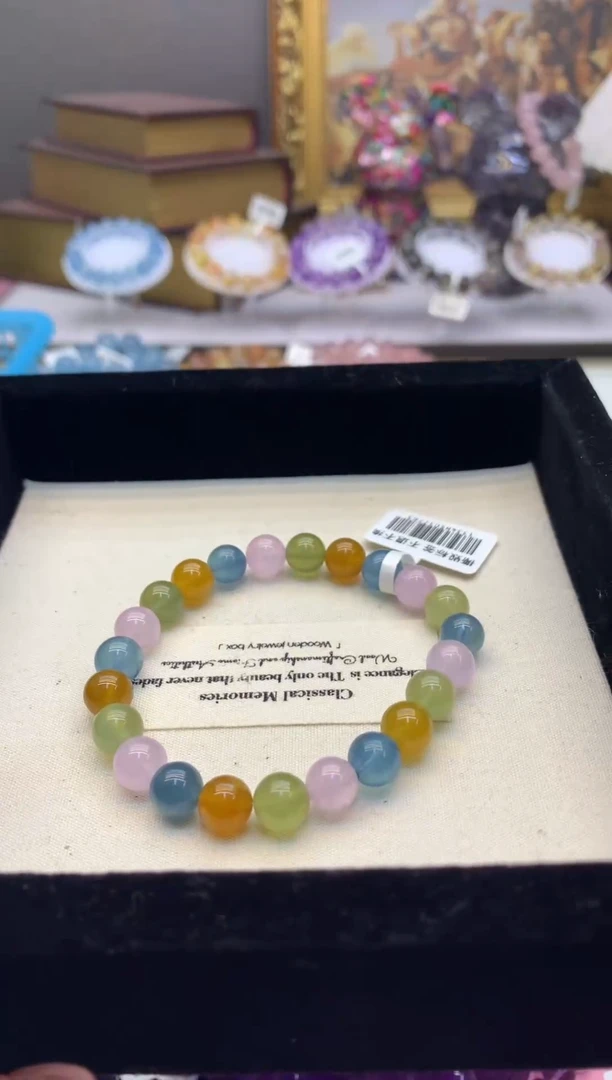 【闪购商品】水晶手串未镶嵌8+马卡龙摩根石