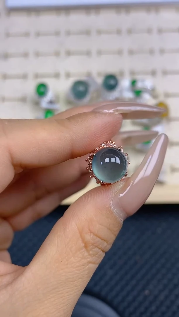 定制翡翠未镶嵌天然翡翠蛋面86