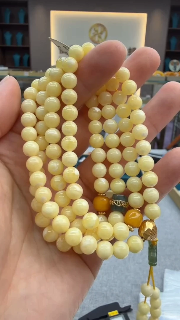 手链琥珀未镶嵌165秒拍号 假一罚三