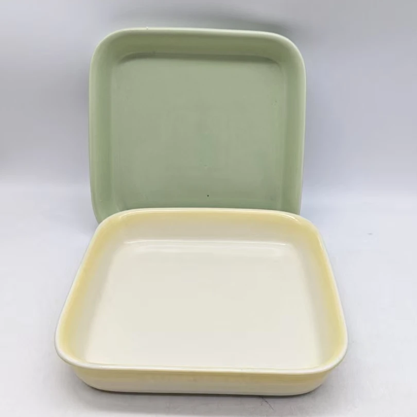 5699（口径19.5 高3.5）微瑕陶瓷方盘B30