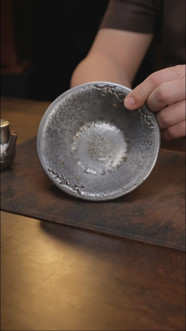 纯锡全手加厚破壶承养壶